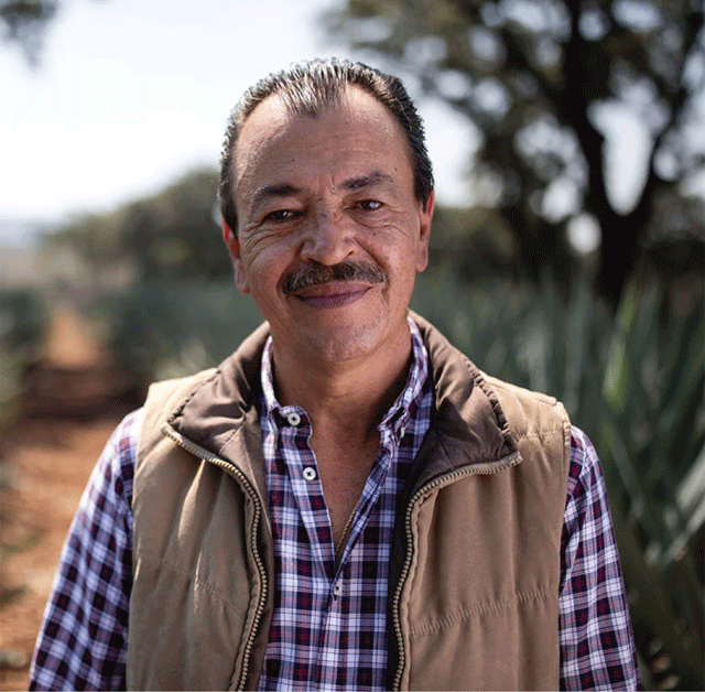 A portrait of Carlos Camarena, master distiller of El Tesoro Tequila.